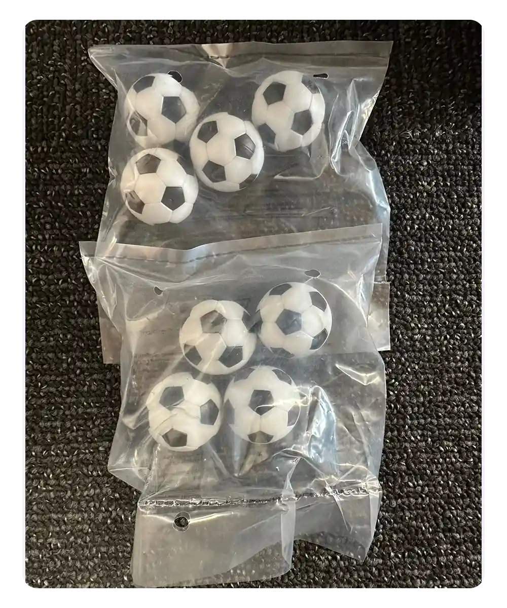 32mm black foosball replacement balls