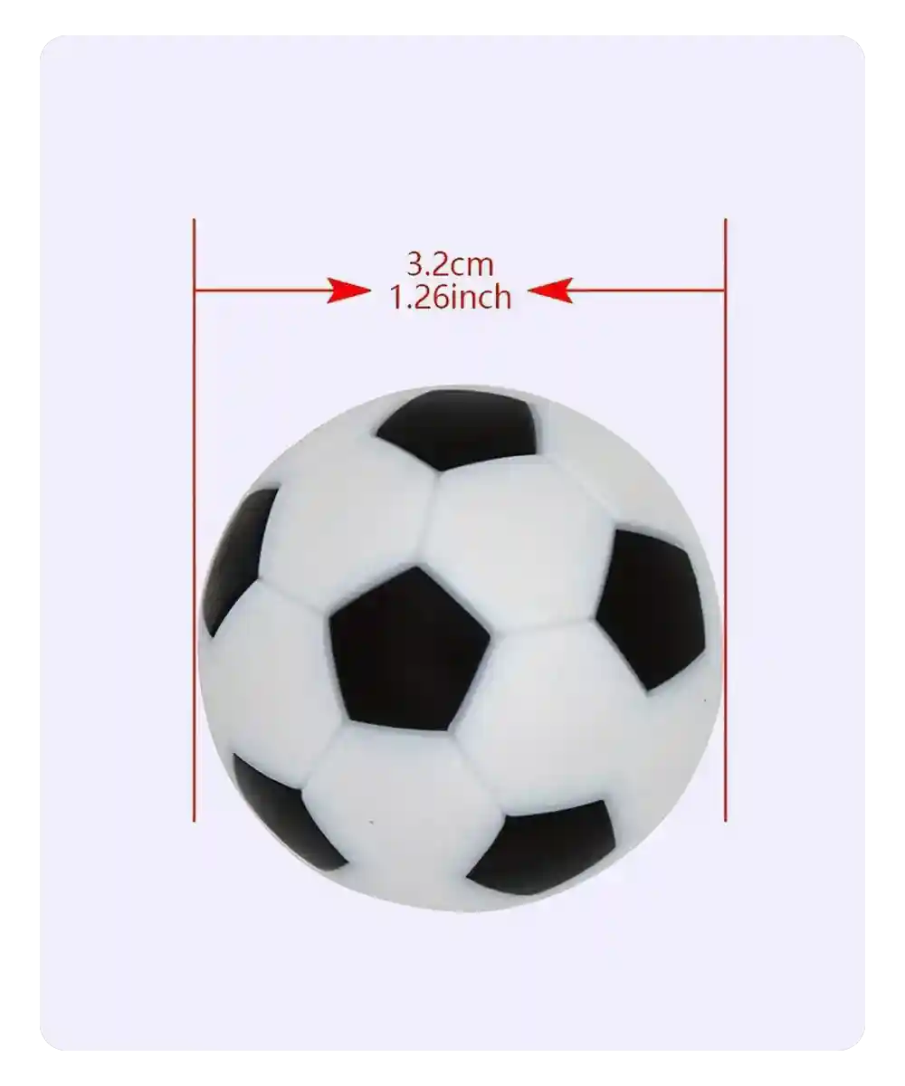 32mm black white foosball replacement ball
