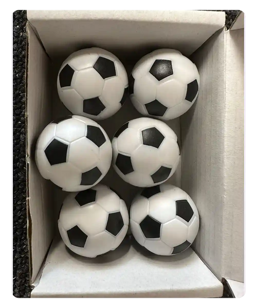 32mm black white foosball replacement balls