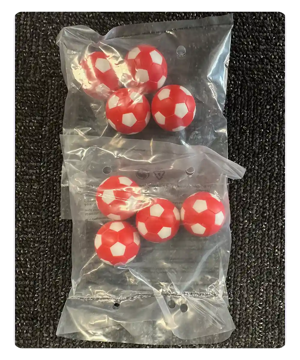 32mm red foosball replacement balls