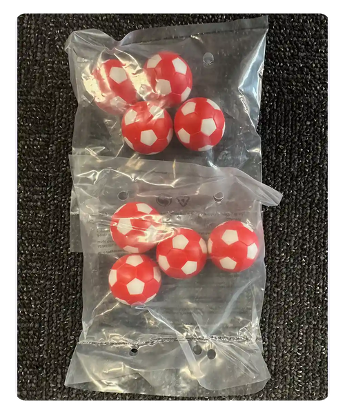 32mm red foosball replacement balls
