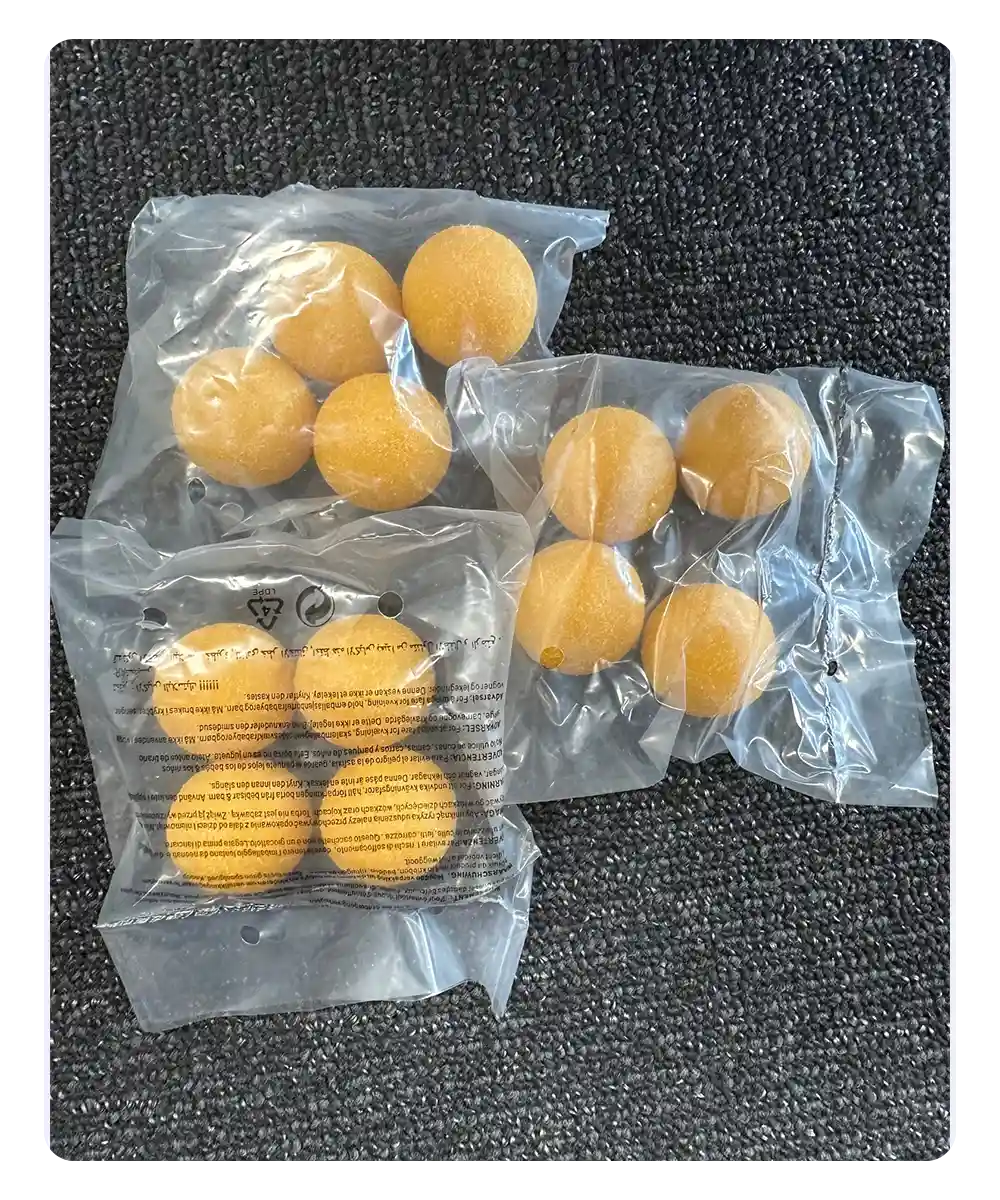 36mm yellow foosball replacement balls