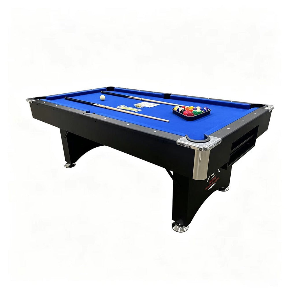 3 in 1 - 7ft Foldable pool table with table tennis and dining table