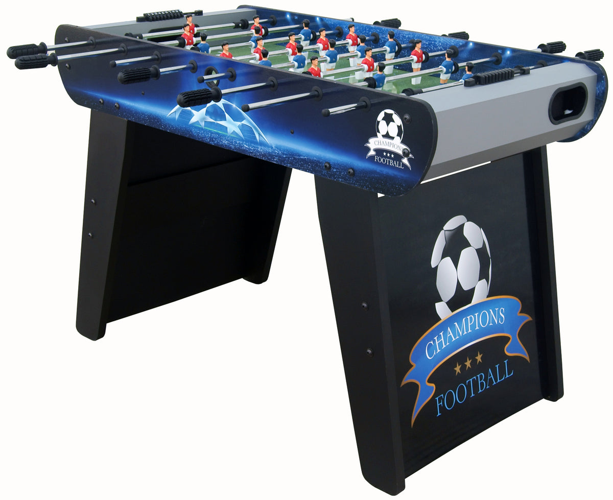 4ft foosball table with graphic design side angle