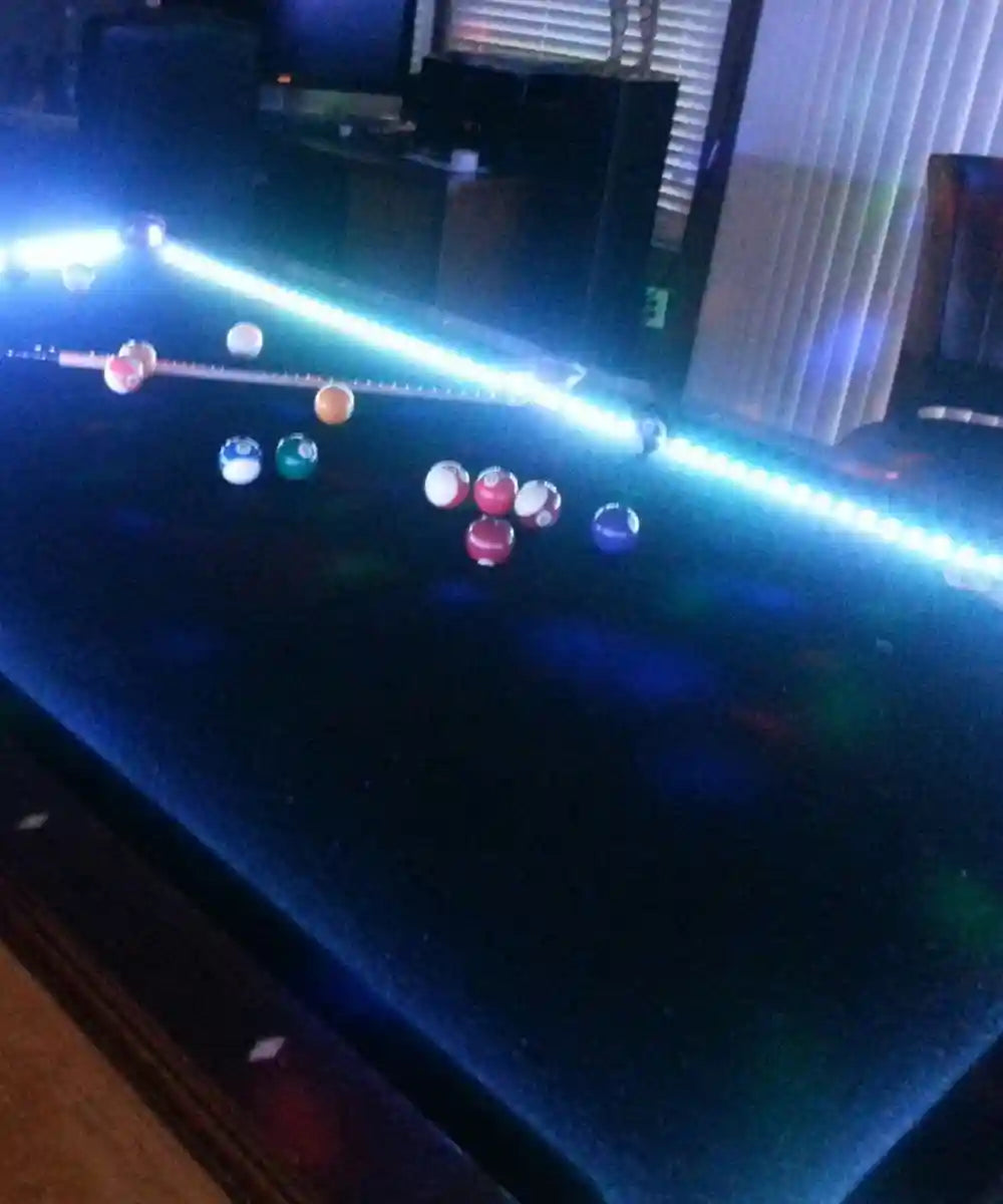 8ft Pool Table with LED Light