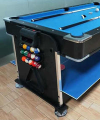 7ft 4 in 1 Game Table (Black Body+ Green Color)_2