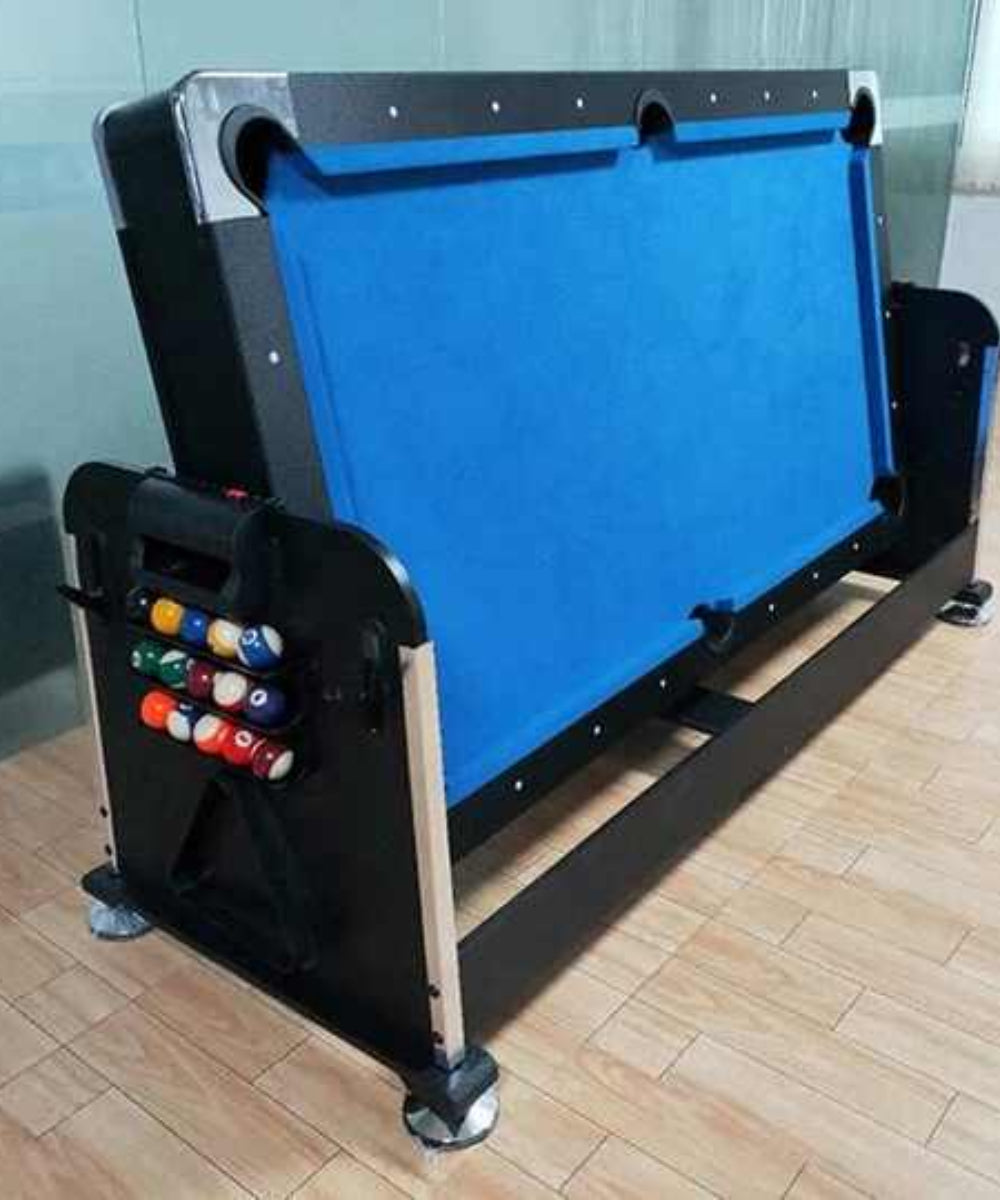 7ft 4 in 1 Game Table (Black Body+ Green Color)_3