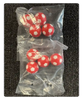 32mm Foosball Replacement 4pcs Red