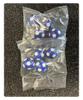 32mm Foosball Replacement 4pcs Blue