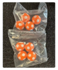 32mm Foosball Replacement 4pcs Orange