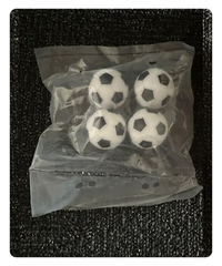 black soccer balls