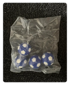 blue soccer balls