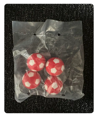 red soccer balls