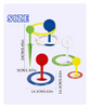 Fun Outdoor Sports Game Set for Kids & Adults - Rainbow Throwing Rings