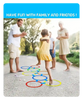 10Pcs / Set Hopscotch Ring Game 28cm