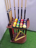 7 Holes Wooden Cue Rack Ball Hanger