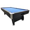 8ft Pool Table (Black Body + Blue Cloth)