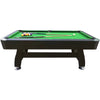 8ft Pool Table (Black Body + Green Cloth)