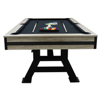 7ft Pool Table – Timber Finish Frame & Black Cloth