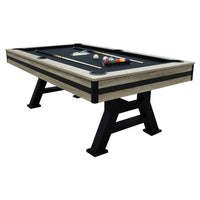 7ft Pool Table – Timber Finish Frame & Black Cloth