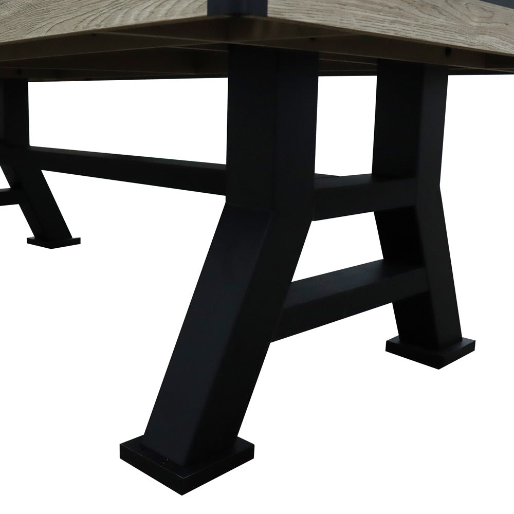 7ft Pool Table – Timber Finish Frame & Black Cloth