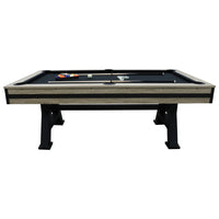 7ft Pool Table – Timber Finish Frame & Black Cloth