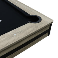 7ft Pool Table – Timber Finish Frame & Black Cloth