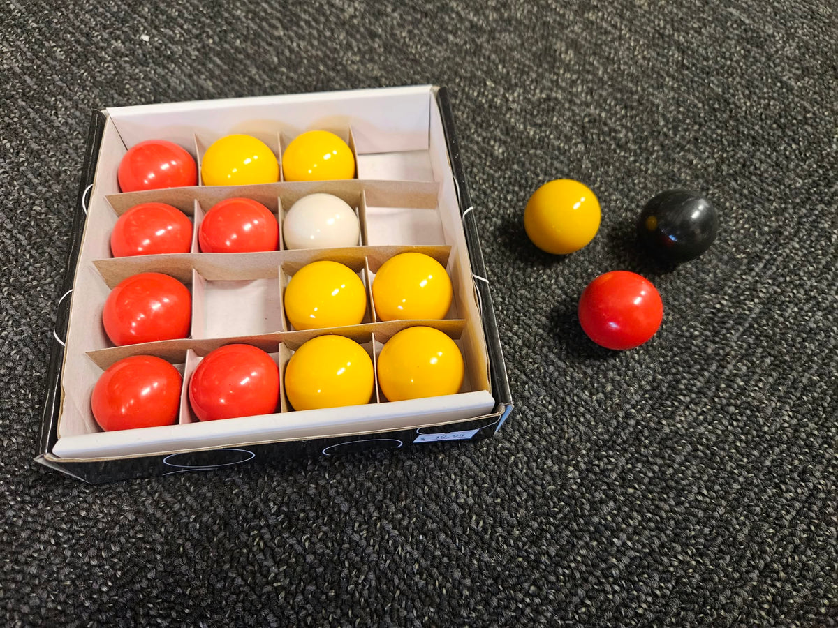 Extra Small Red & Yellow Pool Balls – 1½ Inch