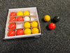 Extra Small Red & Yellow Pool Balls – 1½ Inch