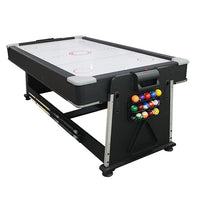 7ft 4-in-1 Game Table Black Blue