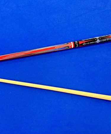 "57'' Two-Piece Birch Pool Cue – Orange, 13MM Tip